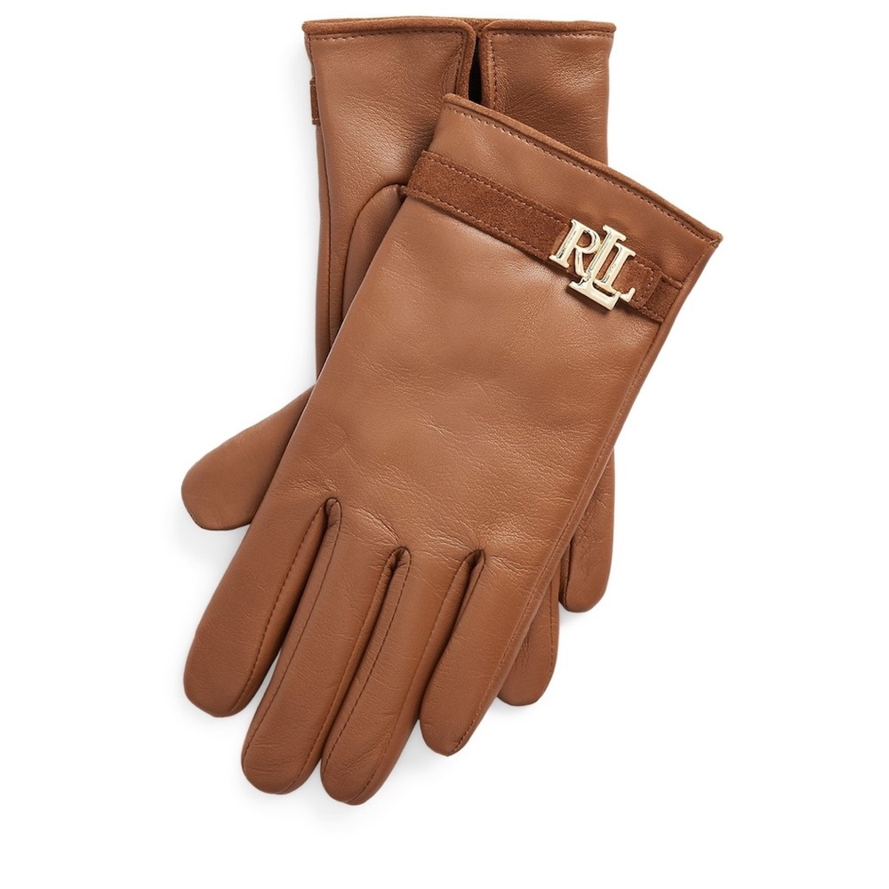 Ralph Lauren Brown Leather Gloves